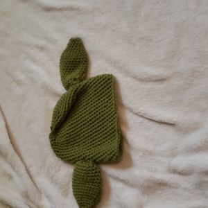 Crochet Yoda baby hat